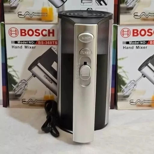 همزن برقی بوش (حک شده) (600w) گیربکسی (توربو) WB-368HM 1