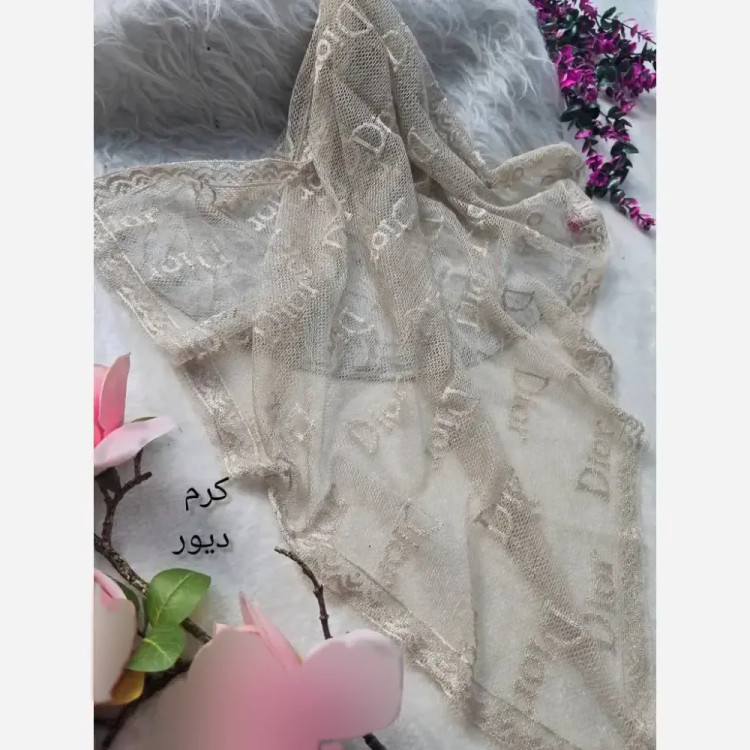 مینی پروانه تور مخمل کوبی فری سایز ابعاد 75 در 75
