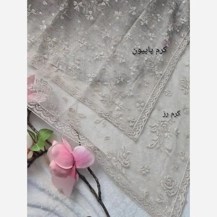 مینی پروانه تور مخمل کوبی فری سایز ابعاد 75 در 75