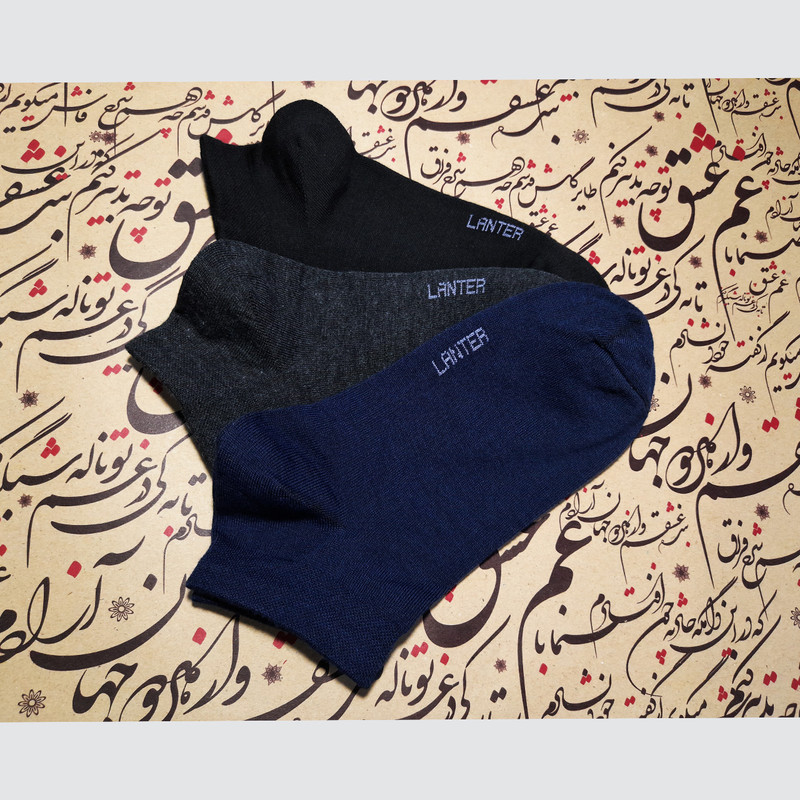 جوراب مردانه لنتر مدل مچی کد THT مجموعه 6 عددی