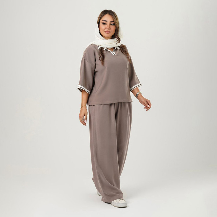 ست پولوشرت و شلوار زنانه السانا مدل استلا کد 2758