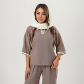 ست پولوشرت و شلوار زنانه السانا مدل استلا کد 2758