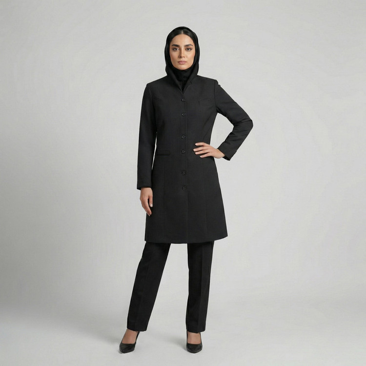 مانتو و شلوار زنانه السانا مدل رزگل کد 182304