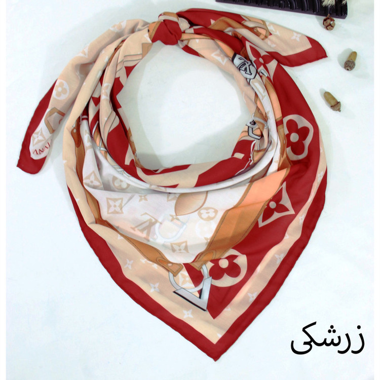 روسری زنانه مدل نخی قواره 140 طرح مزونی جدید کد ana-2707