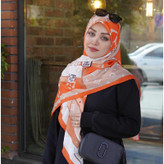 روسری زنانه مدل نخی قواره 140 طرح مزونی جدید کد ana-2707