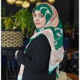 روسری زنانه مدل نخی قواره 140 طرح مزونی جدید کد ana-2707