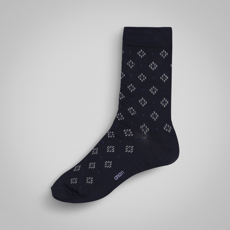 جوراب ساق بلند مردانه آریان نخ باف مدل 5131 بسته چهار عددی