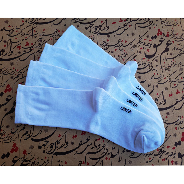 جوراب ساق بلند مردانه لنتر مدل Simpel مجموعه 4 عددی
