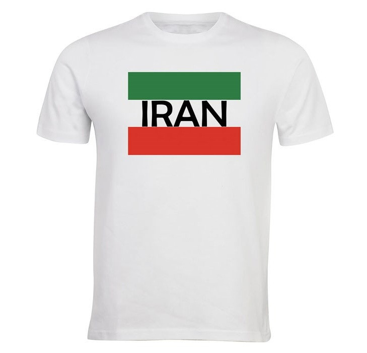 تیشرت الینور طرح پرچم ایران کد ELTM407