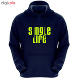هودی مردانه طرح single life کد A06