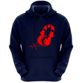هودی مردانه طرح هدفون کد FG354