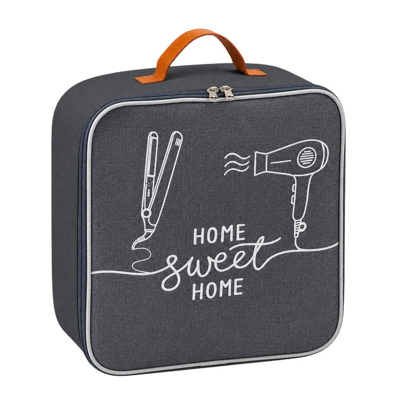 کیف لوازم آرایش زنانه طرح لینن مدل HOME SWEET HOME کد HDC1
