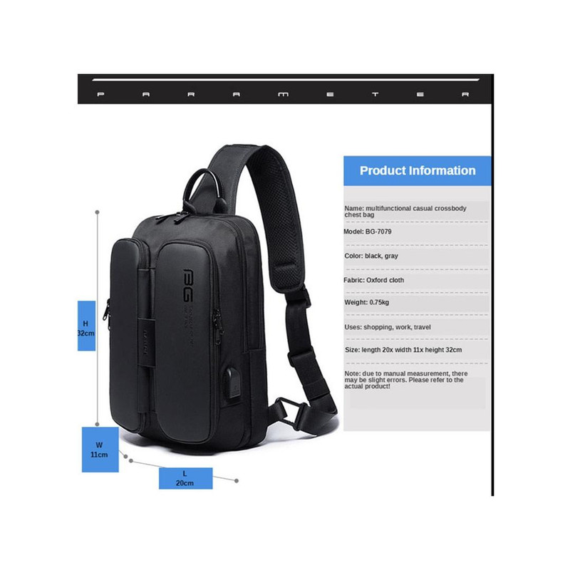 کیف کراس بادی مردانه بنج مدل BN-7079