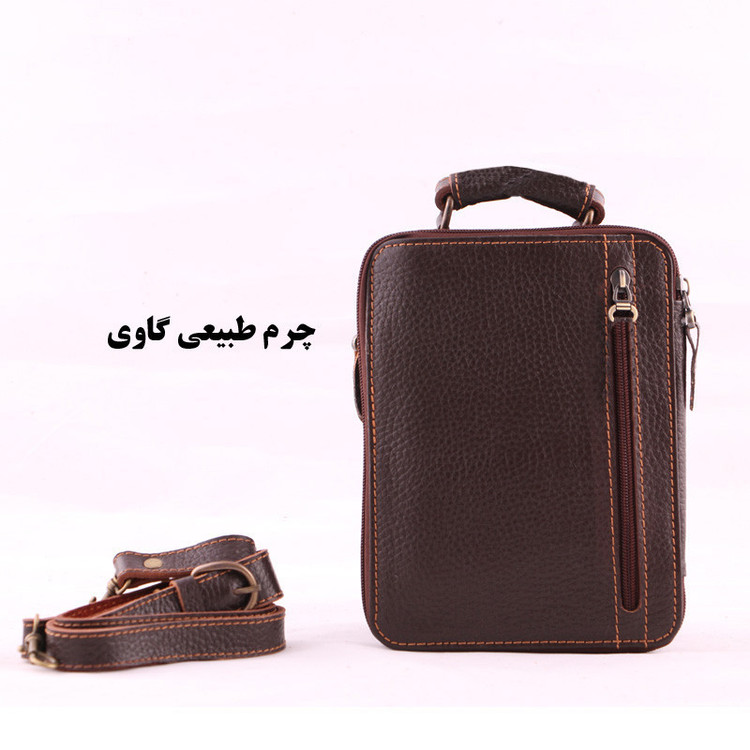 کیف رودوشی مردانه مدل چرم طبیعی