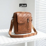 کیف رو دوشی و دستی زنانه و مردانه چرم مصنوعی با زیپ و بند قابل تنظیم مدل M7205