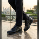 کفش روزمره مردانه فرزین چرم طبیعی مدل مارتین