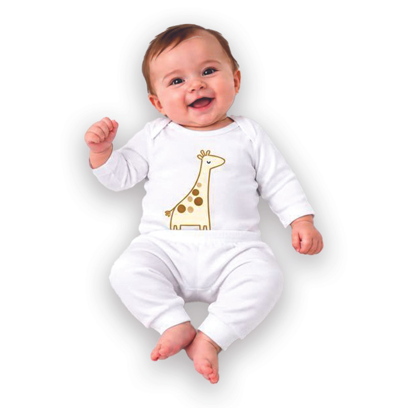 ست بادی و شلوار نوزادی نیل کوک مدل CUTIE GIRAFFE
