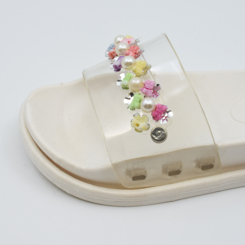 دمپایی دخترانه پاپا مدل مرواریدی MK.07