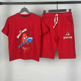 ست تیشرت آستین کوتاه و شلوارک راحتی پسرانه مدل Spiderman کد 750
