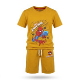 ست تیشرت آستین کوتاه و شلوارک راحتی پسرانه مدل Spiderman کد 750