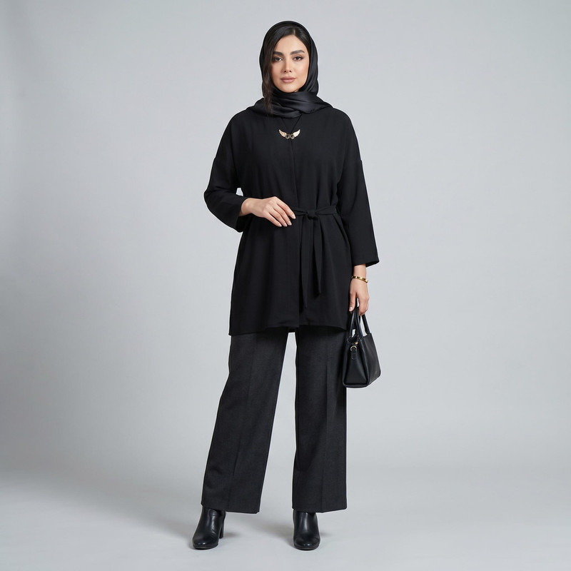 مانتو زنانه مدل نخی ابر و بادی tm-2890