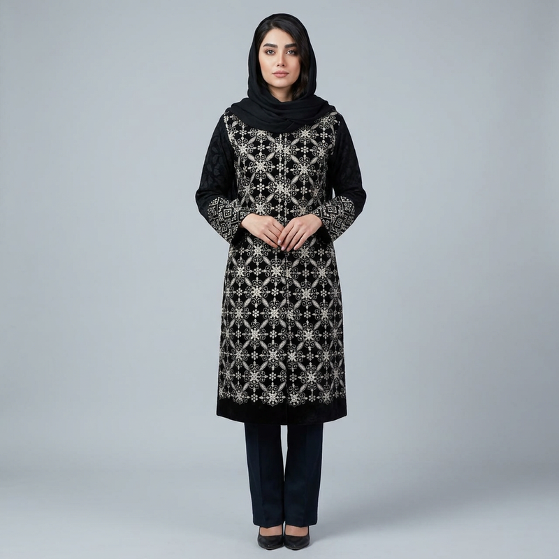 مانتو زنانه مدل تافته کد tm-2902