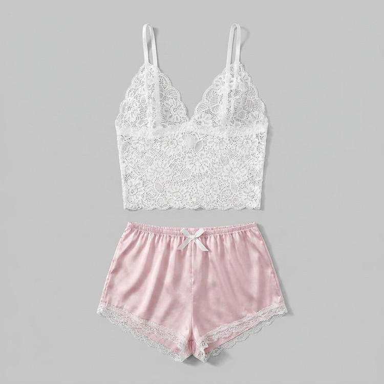 لباس خواب زنانه مدل ساتن ابریشم