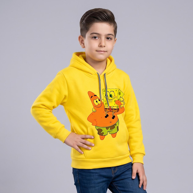 هودی پسرانه مدل باب اسفنجی F05