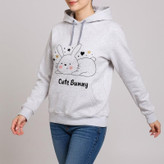 هودی زنانه طرح cute bunny کد F331