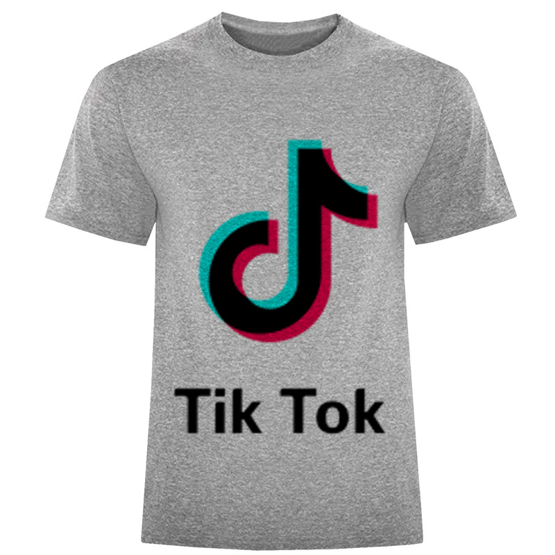 تی شرت آستین کوتاه مردانه مدل F1008 Tik Tok