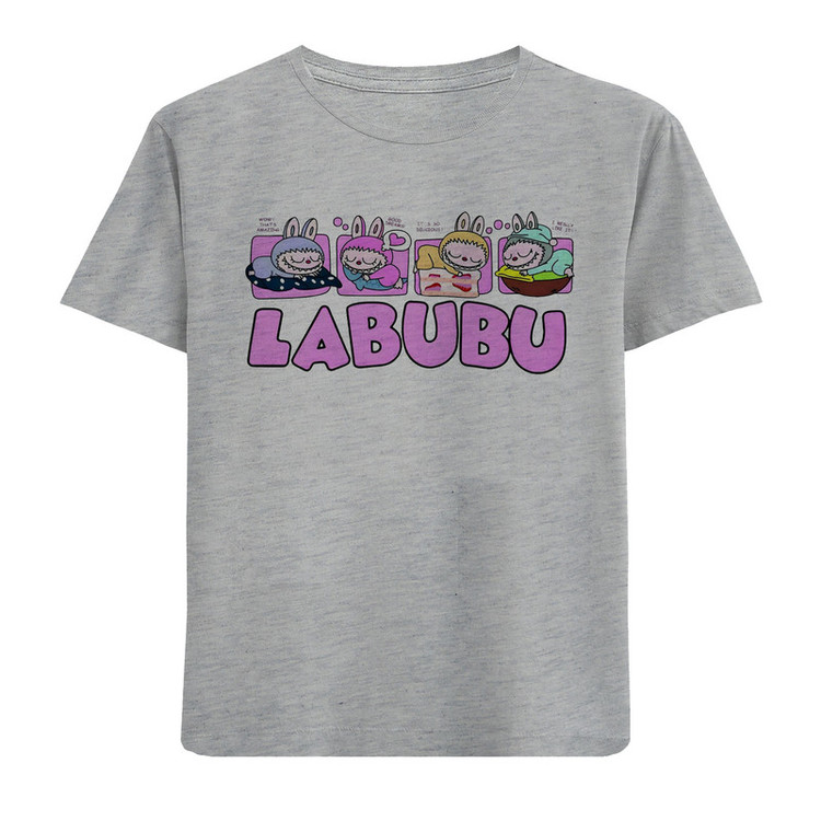 تیشرت آستین کوتاه دخترانه مدل N148 LABUBU