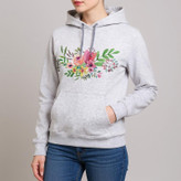 هودی زنانه طرح گل کد R90