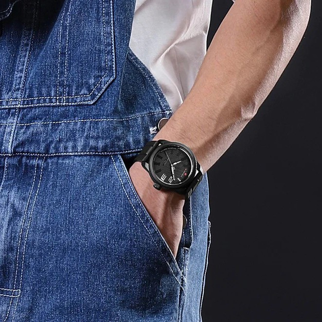 ساعت مچی عقربه ای مردانه کوارتز نیوی فورس مدل nf9202