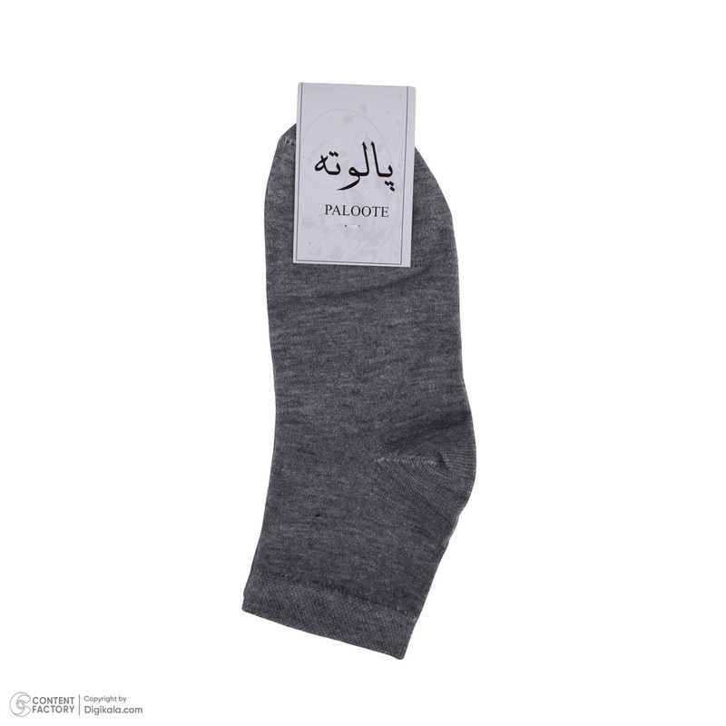 جوراب ساق کوتاه مردانه پالوته طرح ساده مدل PLT-BBB-6R6COL بسته 6 عددی