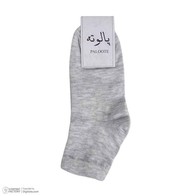 جوراب ساق کوتاه مردانه پالوته طرح ساده مدل PLT-BBB-6R6COL بسته 6 عددی