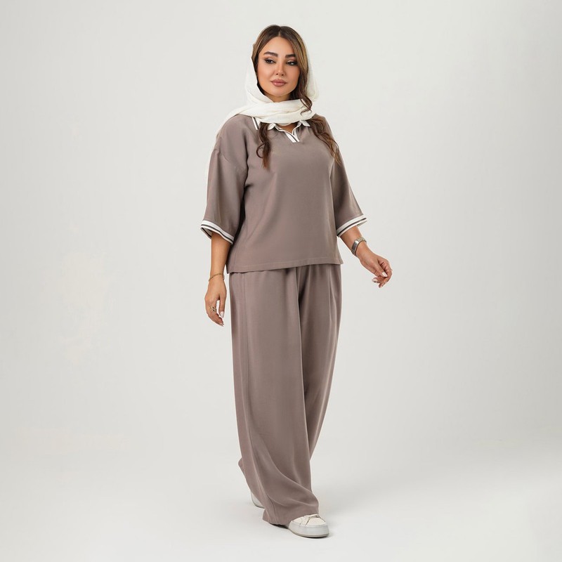 ست پولوشرت و شلوار زنانه السانا مدل استلا کد 2758