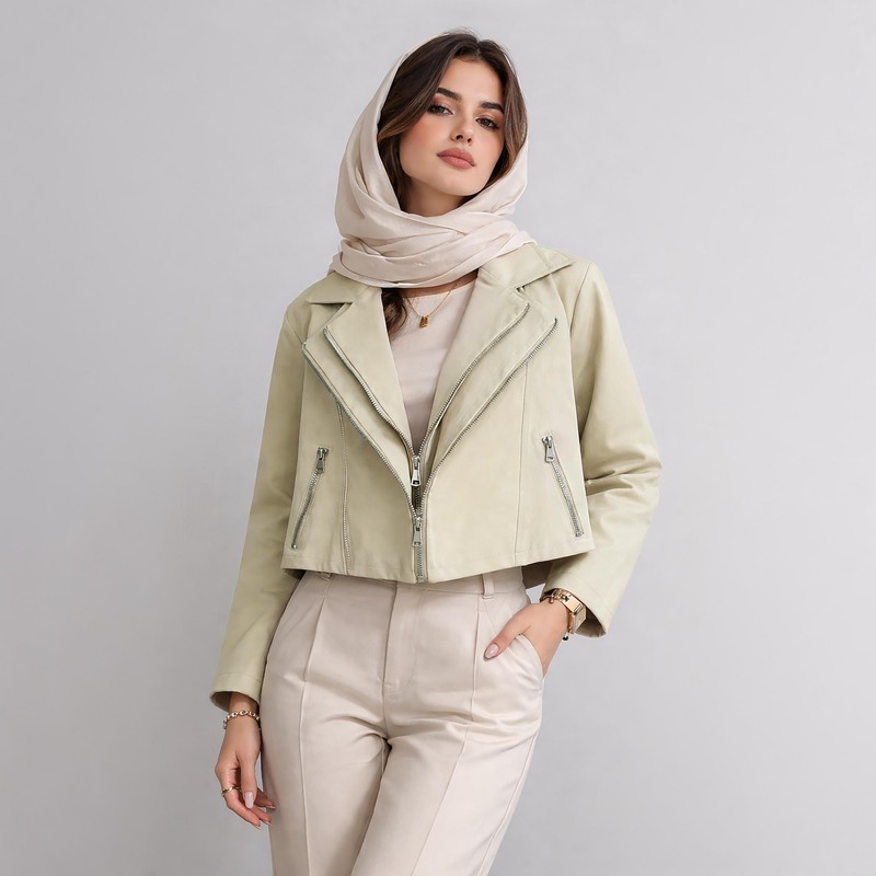 کراپ کت زنانه السانا مدل رازیان کد 2418