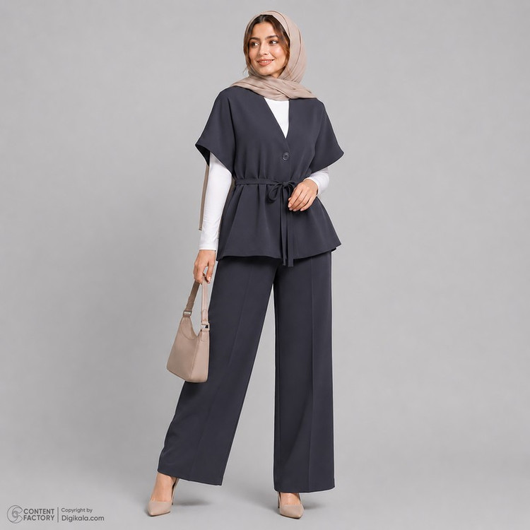 ست جلیقه و شلوار زنانه السانا مدل نینا کد 2577