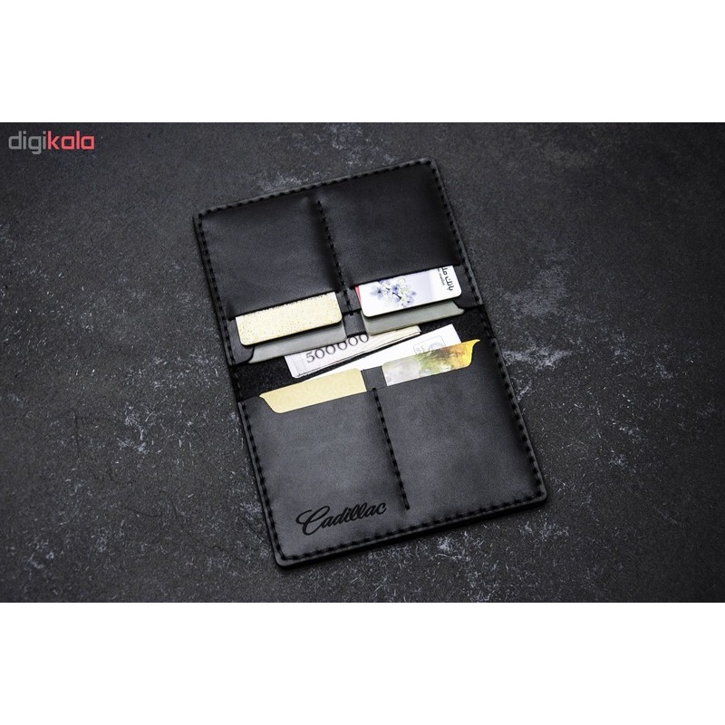 کیف مدارک خودرو چرمینه اسپرت طرح کادیلاک کد 75024-B