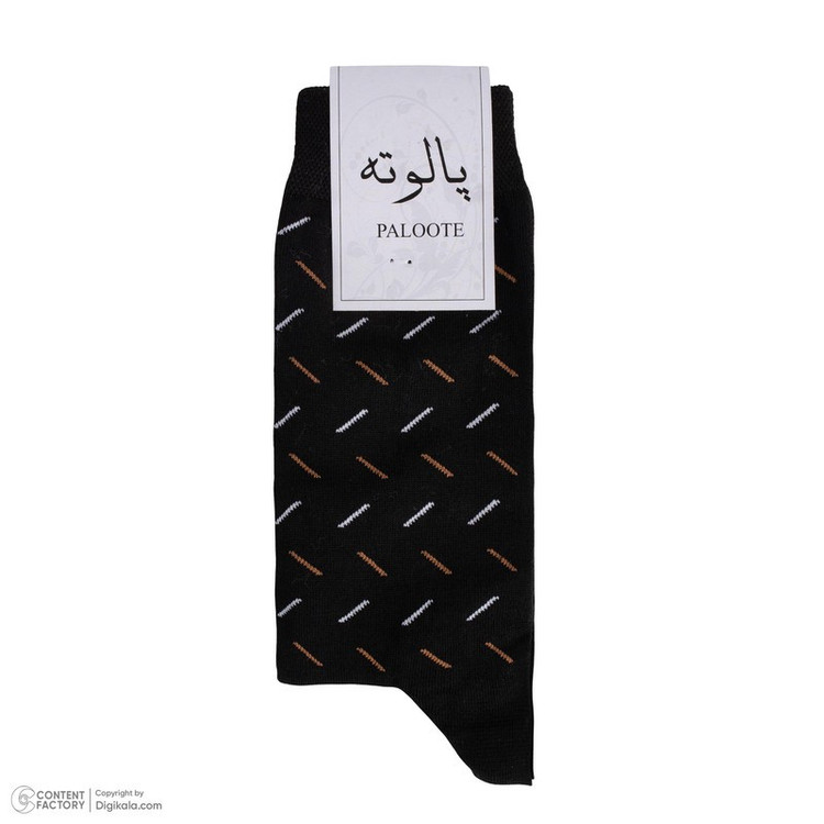 جوراب ساق بلند مردانه پالوته طرح راه راه مدل P3