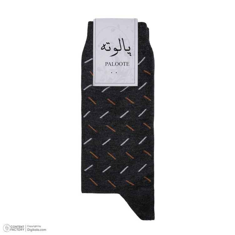 جوراب ساق بلند مردانه پالوته طرح راه راه مدل P3