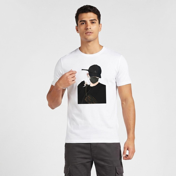 تیشرت آستین کوتاه مردانه طرح پسر نوجوان کد A19