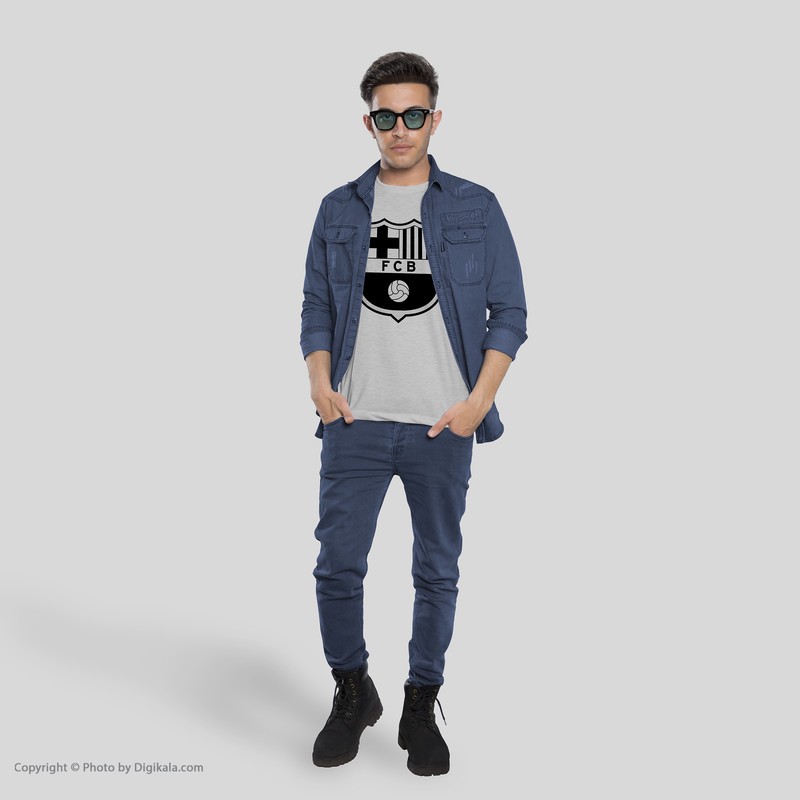 تی شرت مردانه طرح بارسلونا کد S69