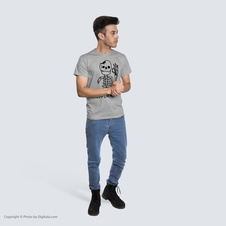 تیشرت مردانه طرح اسکلت کد B02