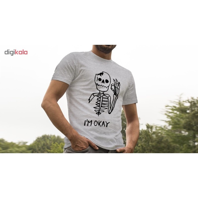 تیشرت مردانه طرح اسکلت کد B02