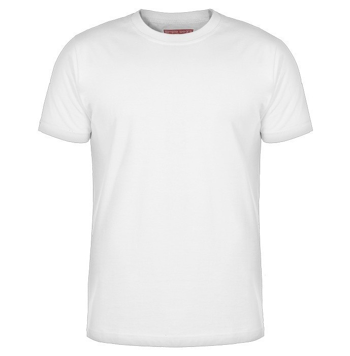 تی شرت مردانه سیمپل مدل sw3-White
