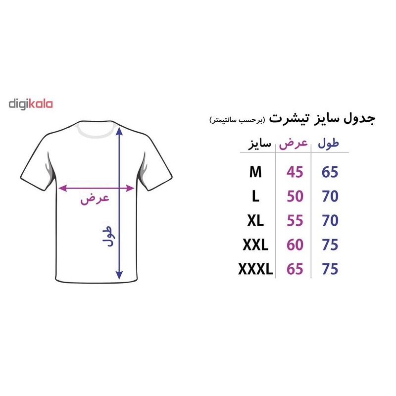 تیشرت آستین کوتاه مردانه کد 4101