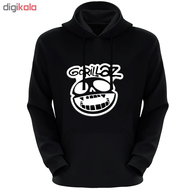 هودی مردانه طرح gorilaz کد F171