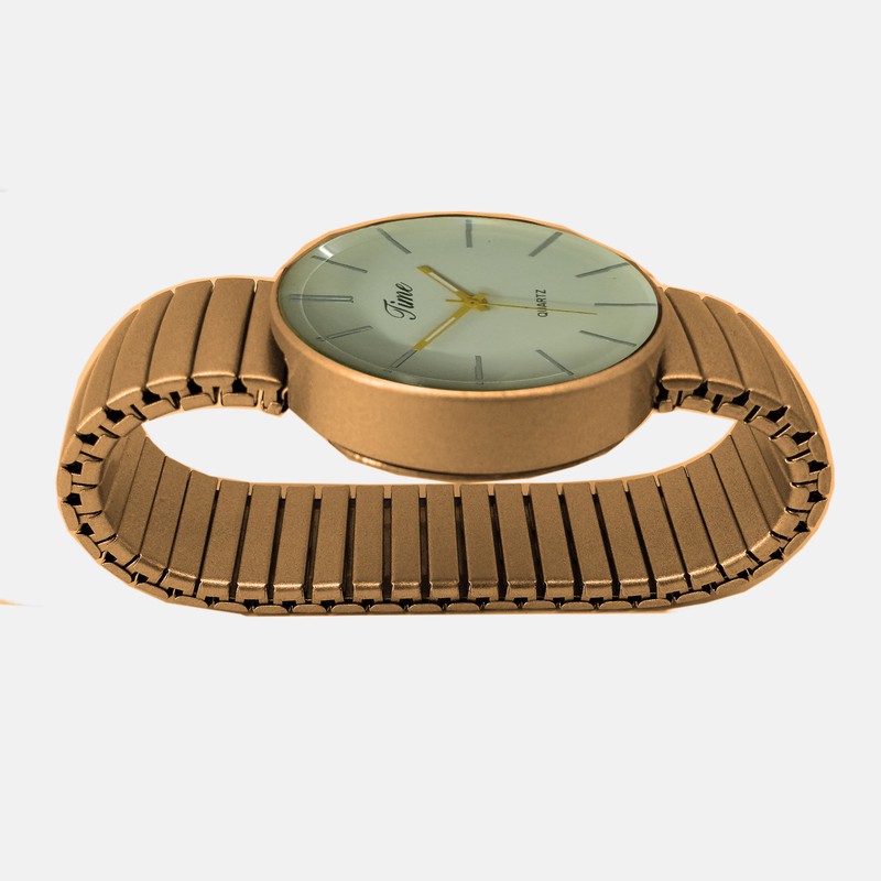 ساعت مچی عقربه ای کوارتز مدل کلاسیک فنری کد tim-t1