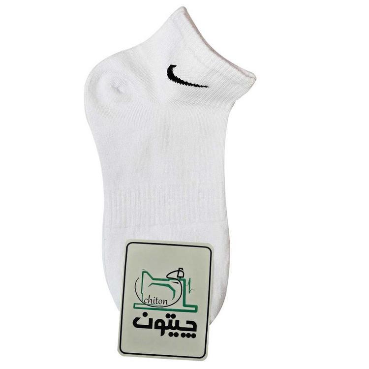 جوراب ورزشی ساق کوتاه زنانه مدل چیتون کمان نخی کد CH01 بسته 4 عددی